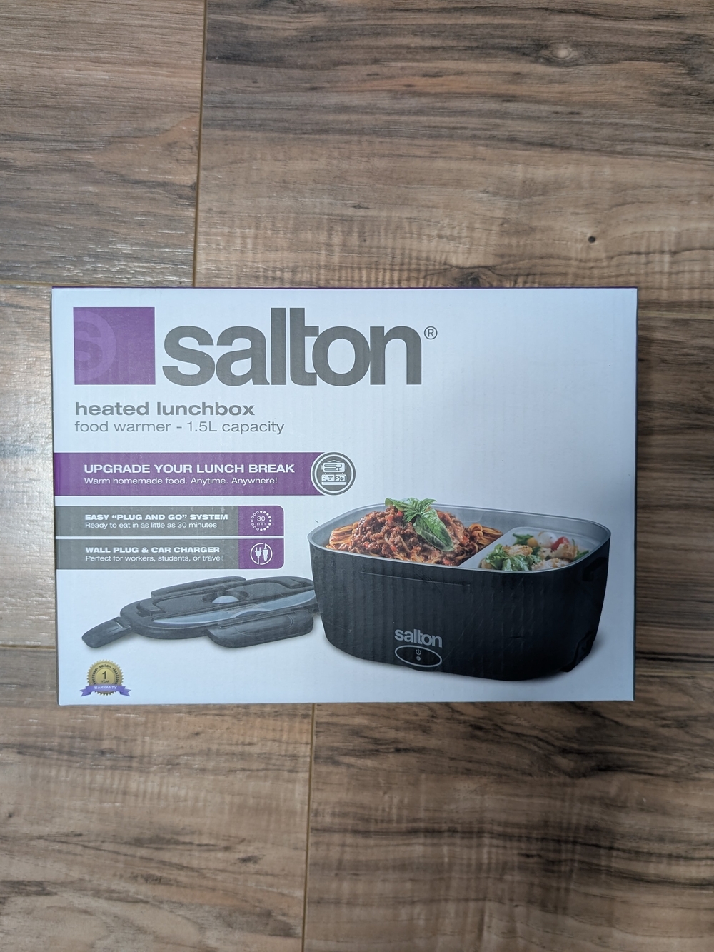 Salton Heated Lunchbox Food Warmer - Black